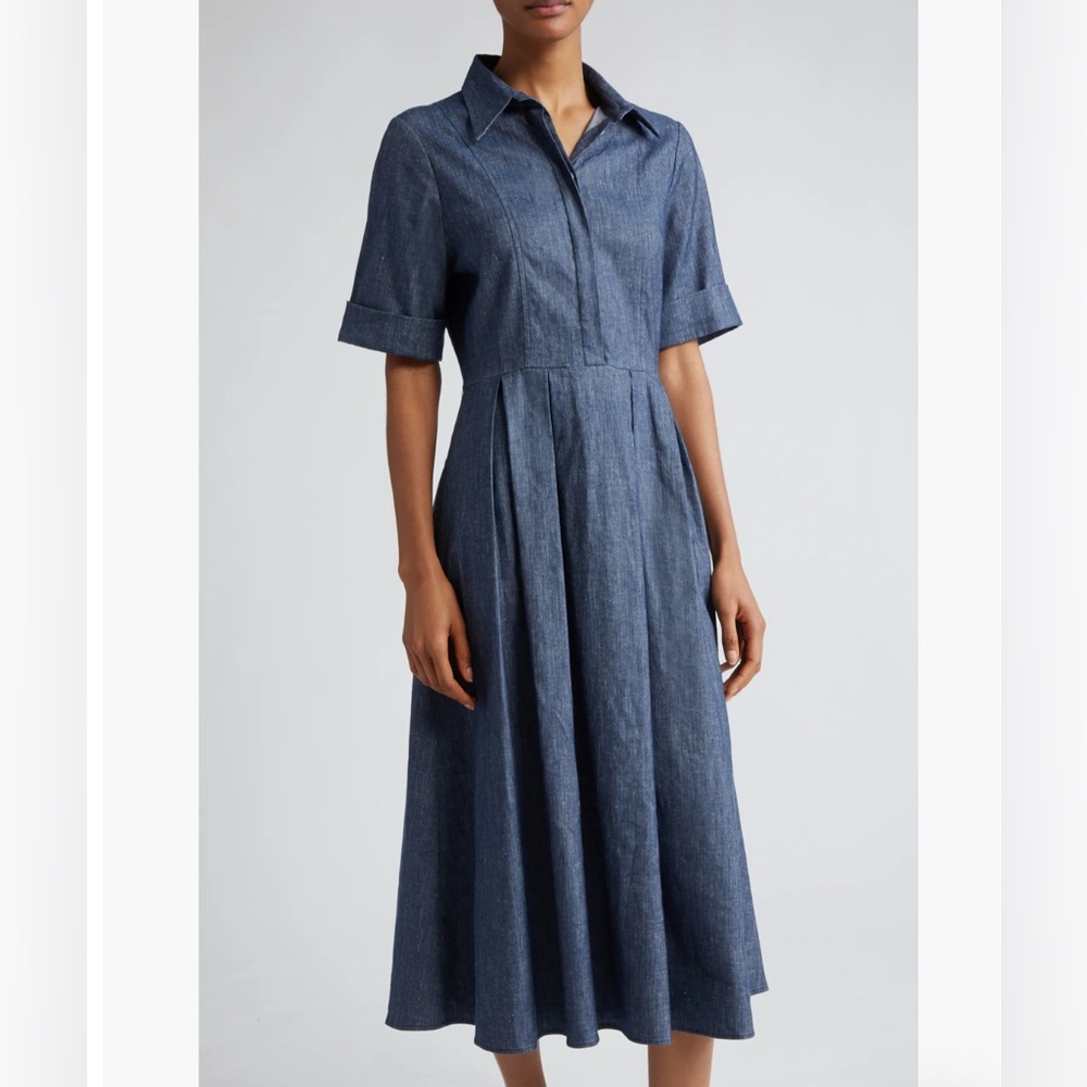 Eleventy Linen Blend Shirtdress - Picture 4 of 10
